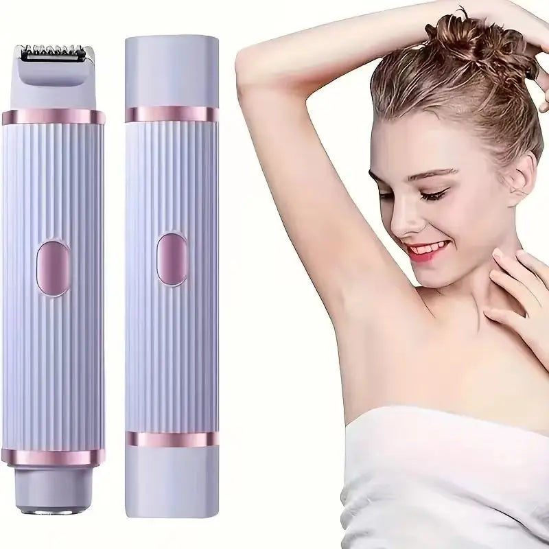 Veralo 2-in-1 Electric Shaver for Women | Face, Legs & Underarms | Wet & Dry