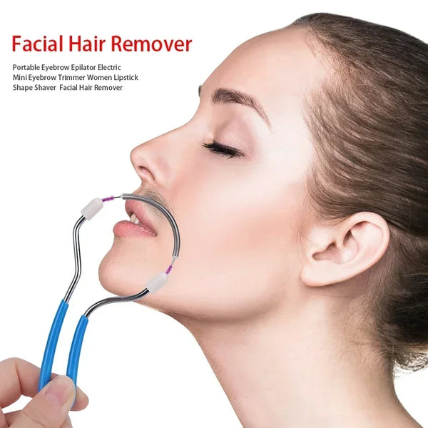 Veralo Spring Facial Hair Remover for Women | Upper Lip, Chin & Neck