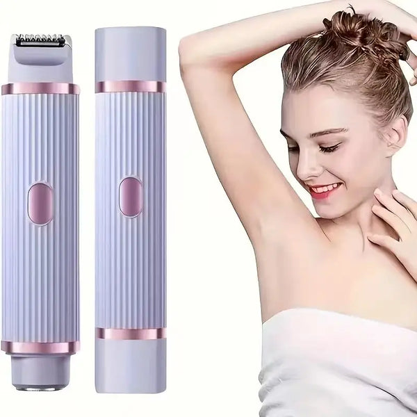 Veralo 2-in-1 Electric Shaver for Women | Face, Legs & Underarms | Wet & Dry